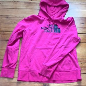 Pink North Face hoodie